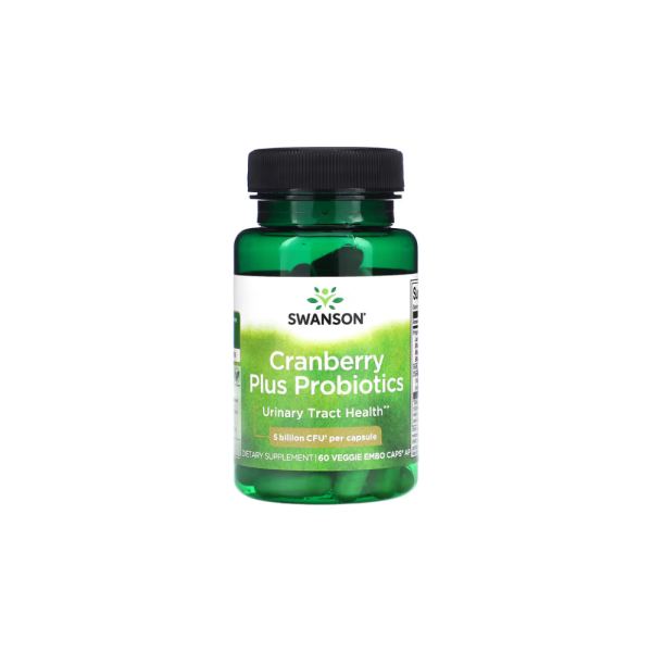 Cranberry Plus Probiotics 5000 millones de UFC 60 cápsulas vegetales de Embo Swanson