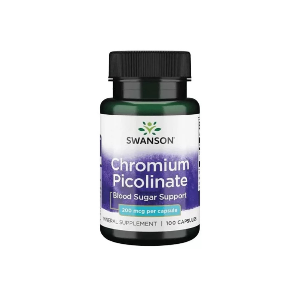Picolinato de Cromo 200 mcg 100 cápsula SWANSON