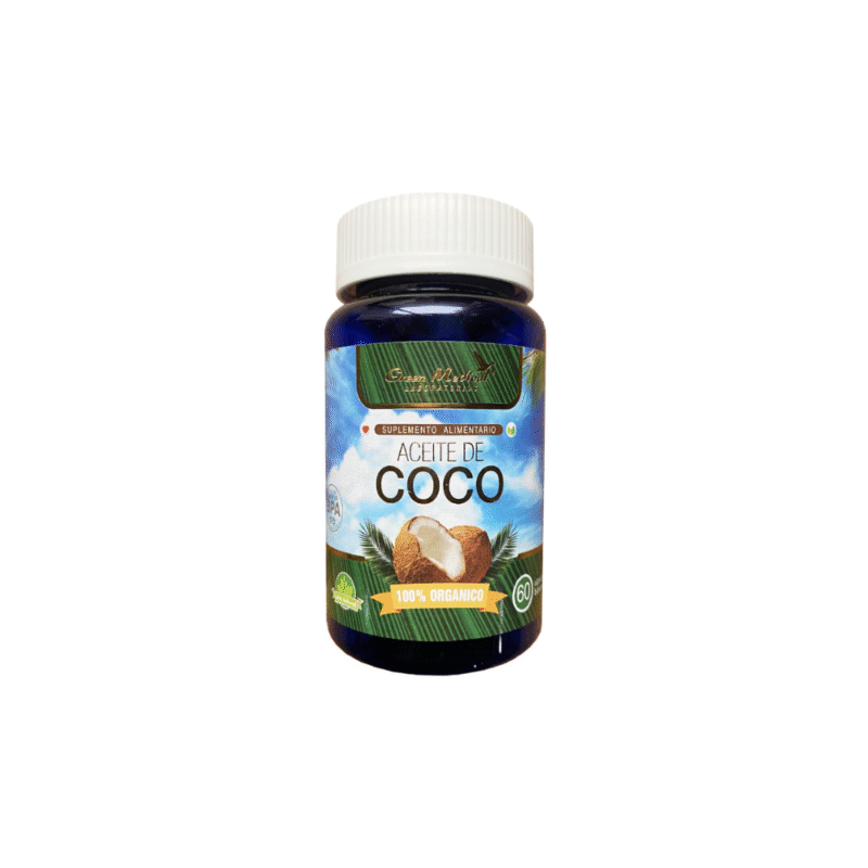 Aceite de coco 500mg 100% orgánico 60 caps GM